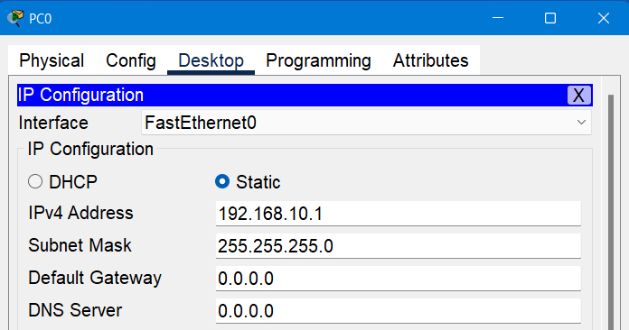 IP Configuration 