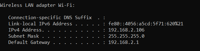 Ipconfig Network Troubleshooting Tool working