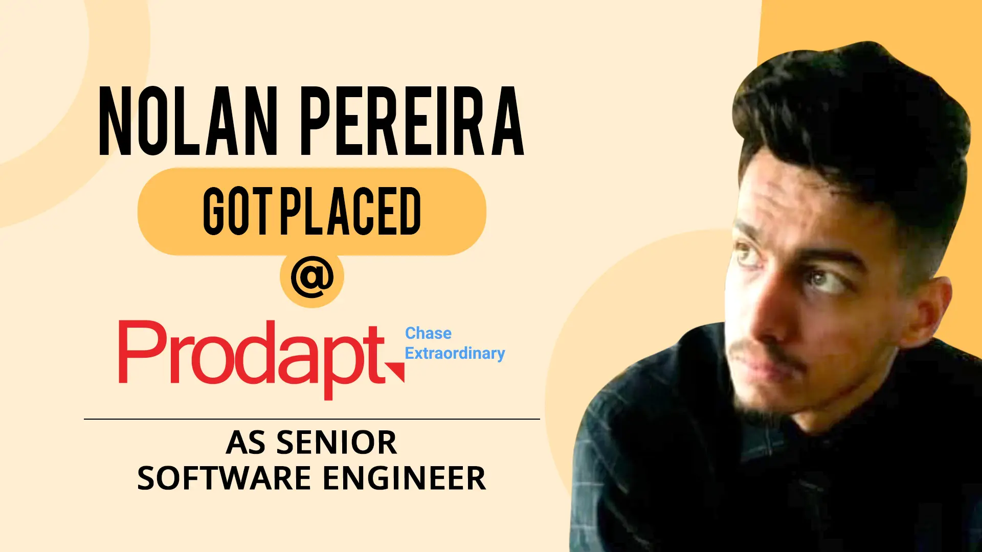 Image showing Nolan-Pereira got placed @ Prodapt