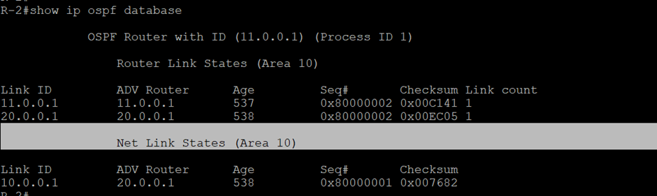 ospf lsa type 2