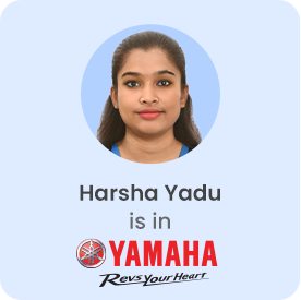 Image showing Harsha Yadu is in Yamaha