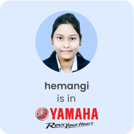Image showing Hemangi is in Yamaha