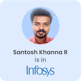 Image showing Santosh Khanna R is in Infosys