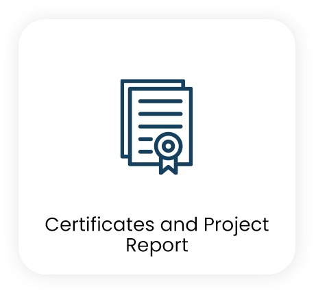 Demo image showing certificates and project report