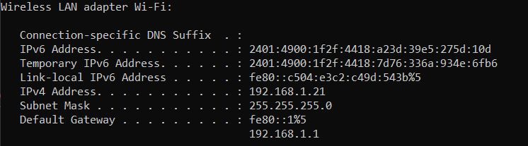 IPv6 Configuration