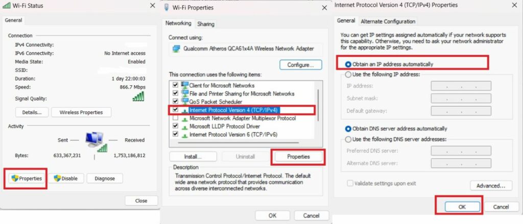Removing IP address conflict on Windows
