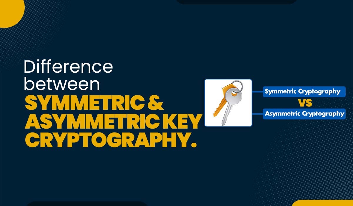 Difference between Symmetric and Asymmetric Key Cryptography Featured Image