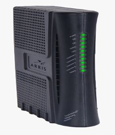 Image of a black modem