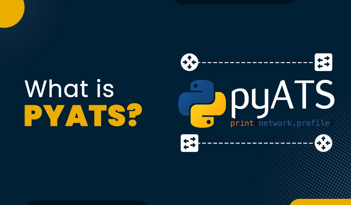 A blog featured image for a blog titled - What is pyATS?