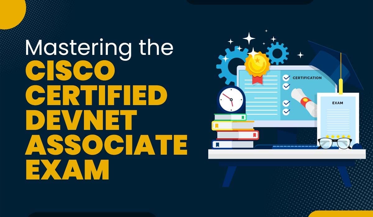 A blog featured image for a blog with title - Mastering the Cisco Certified DevNet Associate Exam