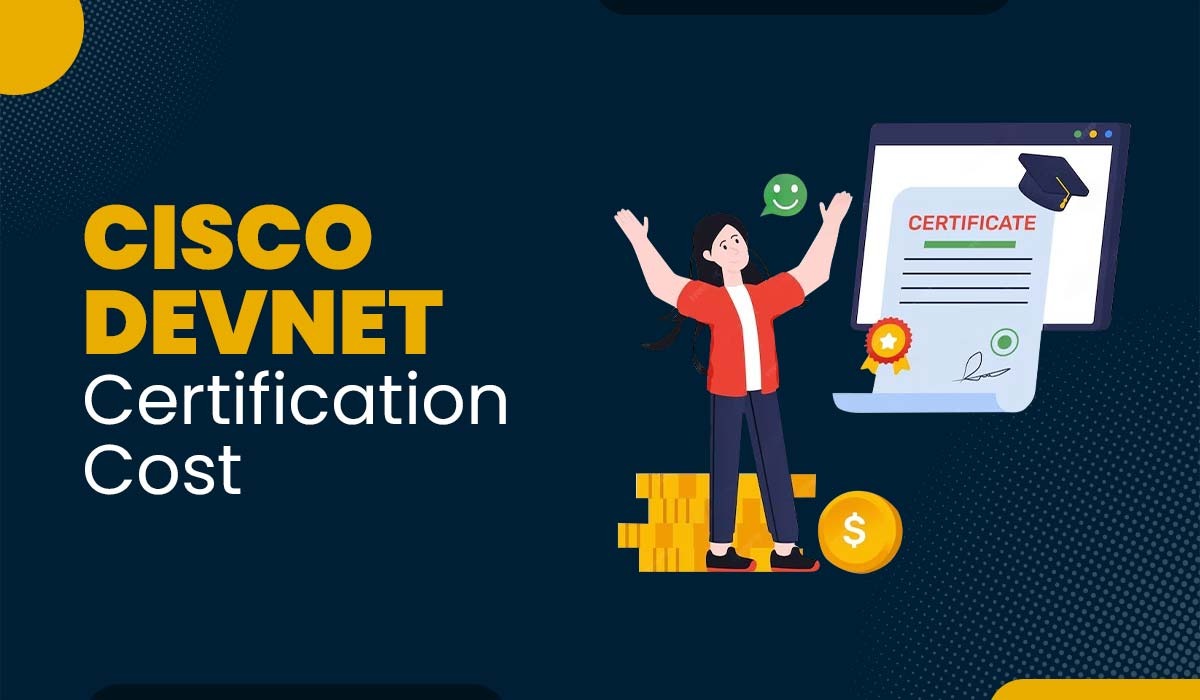 A blog featured image for a blog with title - Cisco DevNet Associate Certification Cost