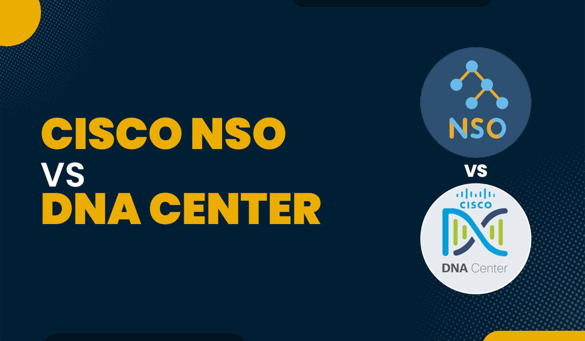 Blog featured image for a blog with title - Cisco NSO vs DNA Center