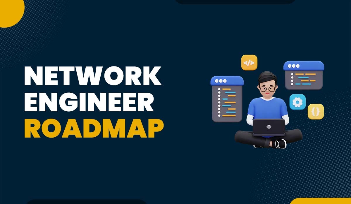 A blog featured image for a blog on title - Network Engineer Roadmap