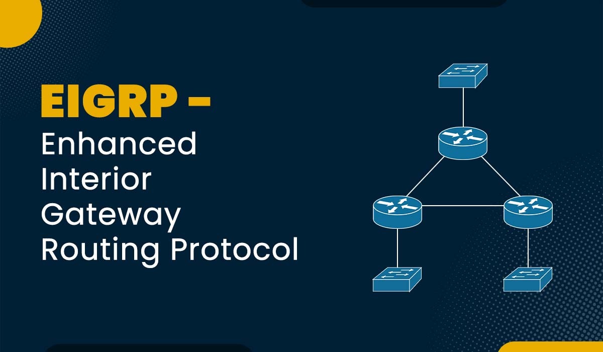 A blog featured image for blog on title - EIGRP || Enhanced Interior Gateway Routing Protocol