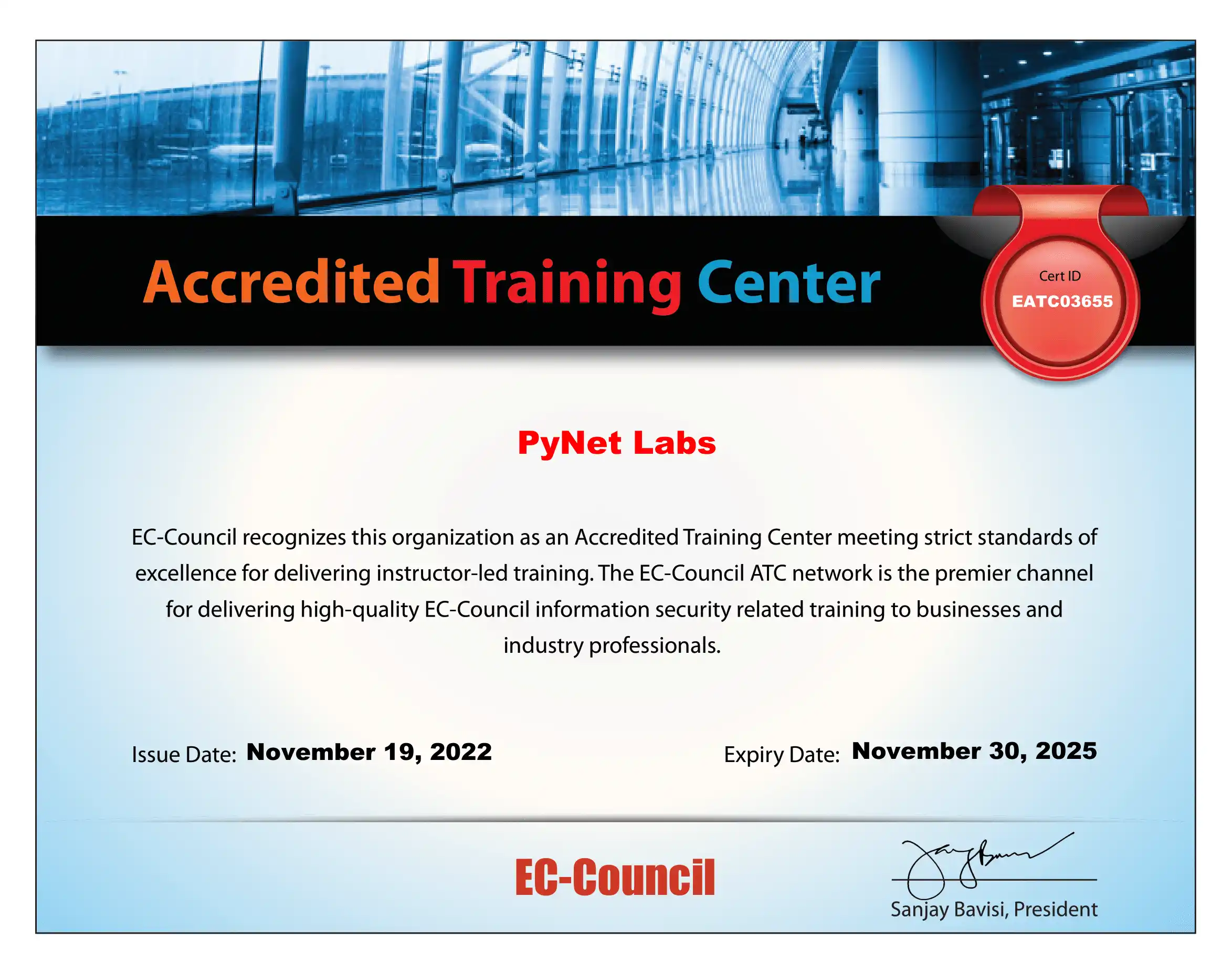 ATC Certificate
