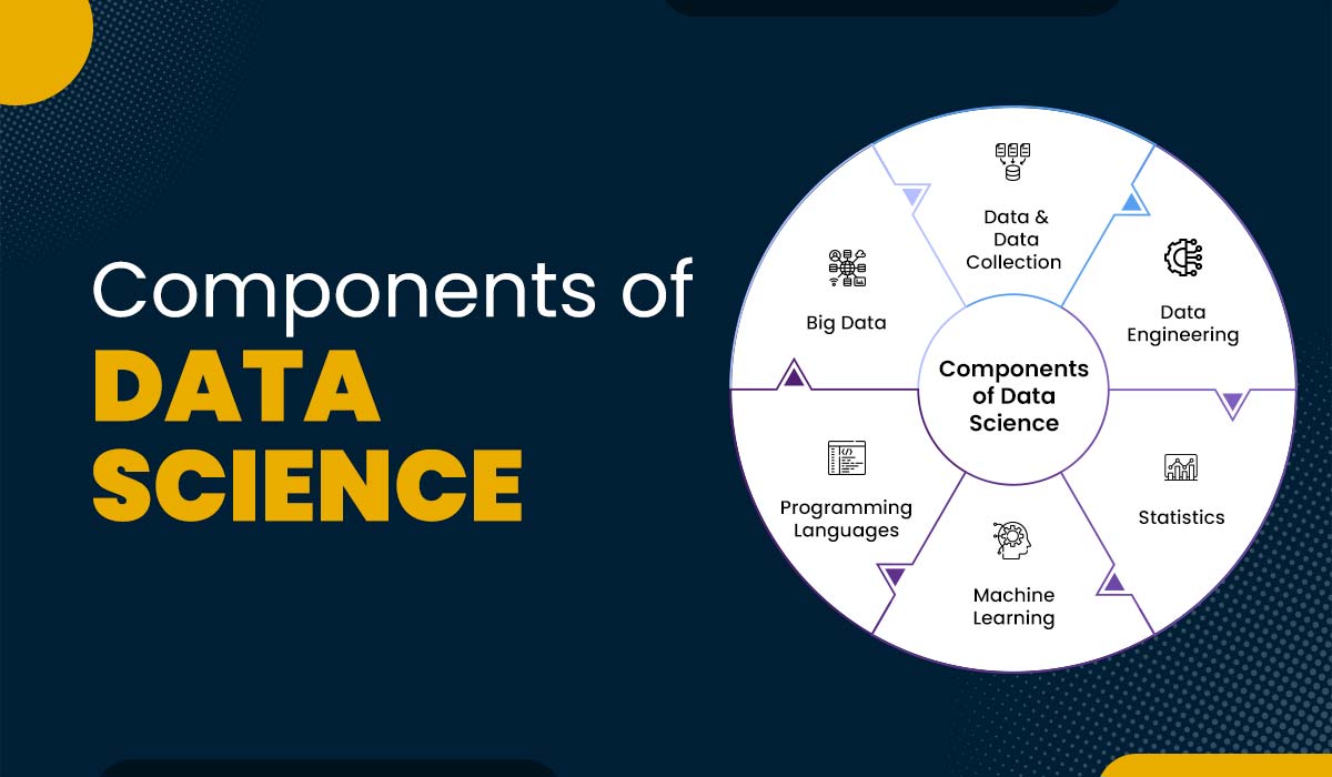 Blog Featured image for a blog with a title - Components of Data Science