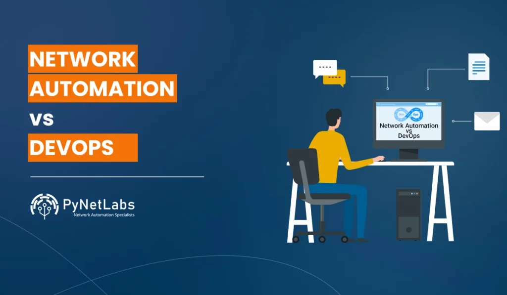 Blog featured image for the blog: network automation vs devops