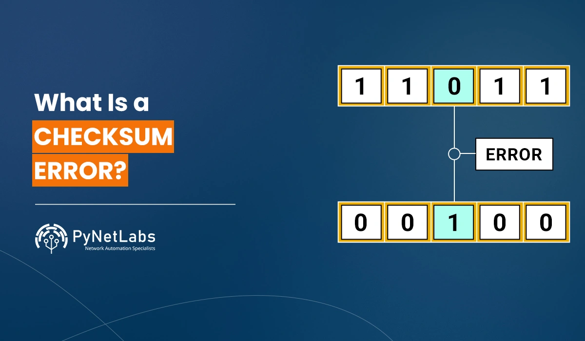 Blog featured image for the blog: what is checksum error