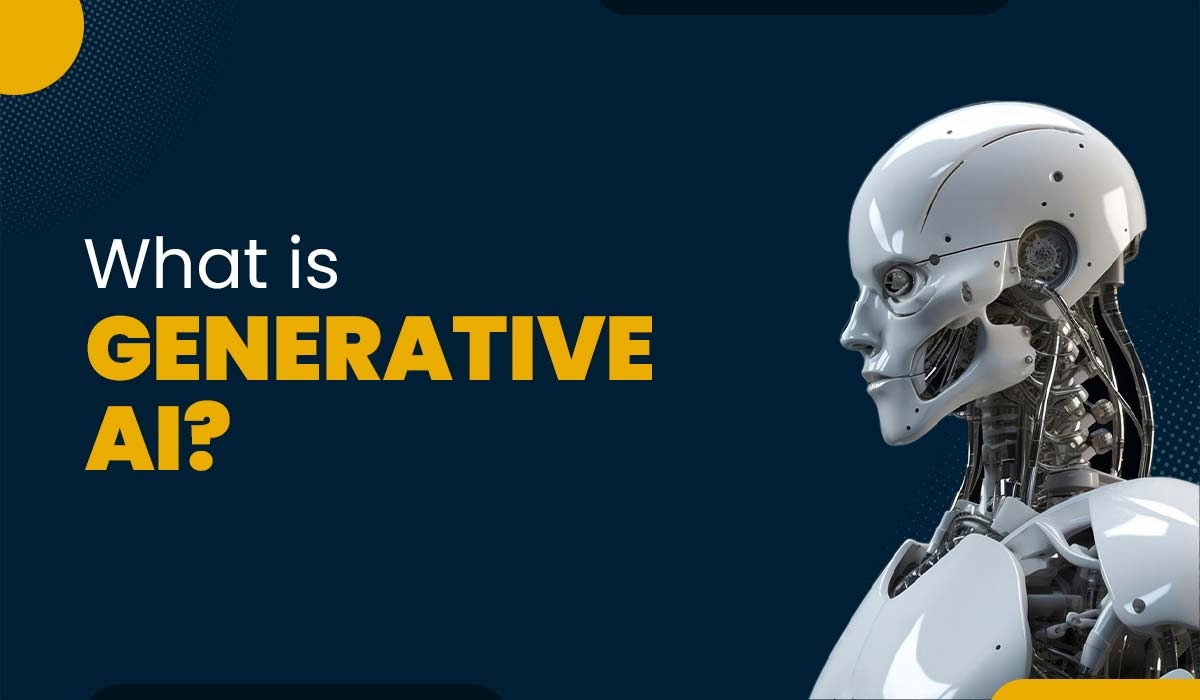 A featured image for a blog with title - What is Generative AI?
